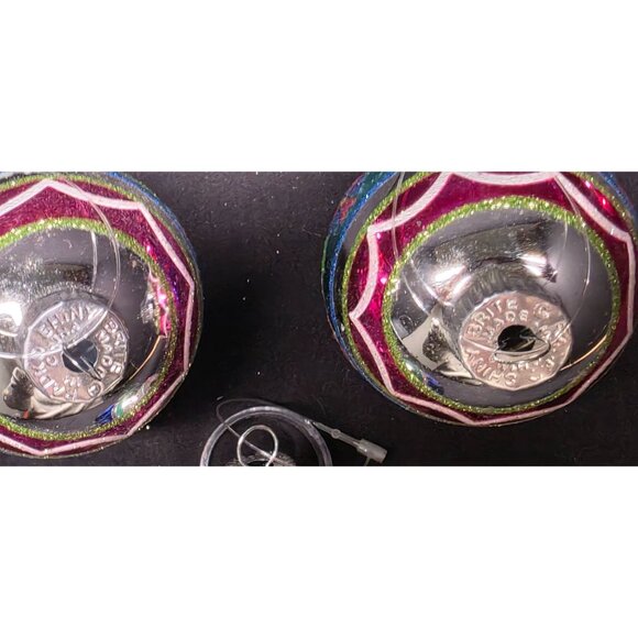 Christopher Radko Shiny Brite Vintage Style Glass Christmas Ornaments - Picture 6 of 7